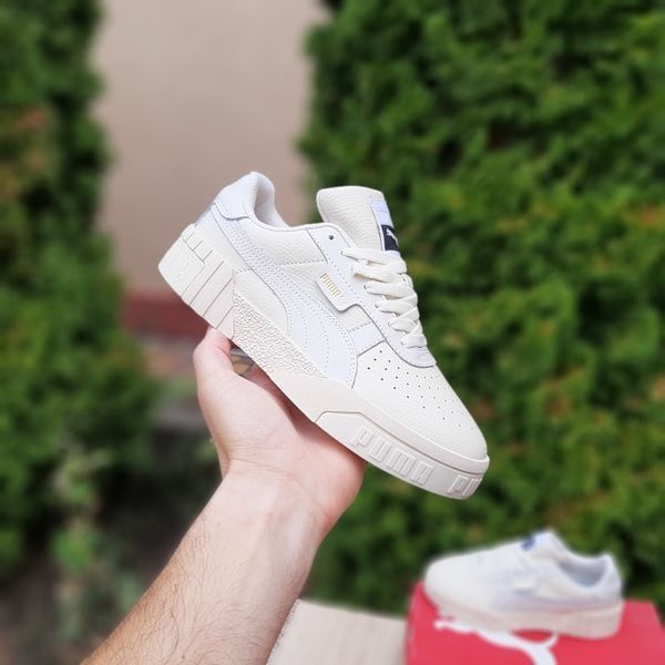 Жіночі кросівки | Puma Cali | світло-бежеві | шкіра ODR PM20009-36 фото