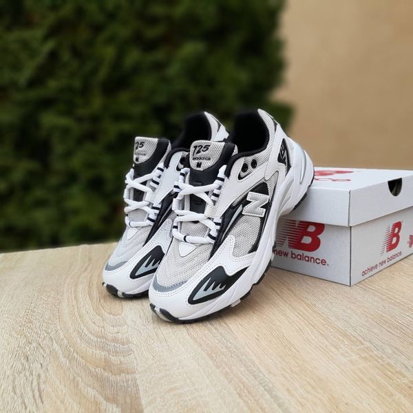 Жіночі кросівки | New Balance 725 | сірі з білілим та чорним | текстиль/прес шкіра ODR NB20066-37 фото