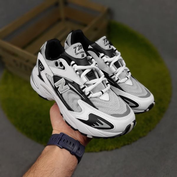 Жіночі кросівки | New Balance 725 | сірі з білілим та чорним | текстиль/прес шкіра ODR NB20066-37 фото
