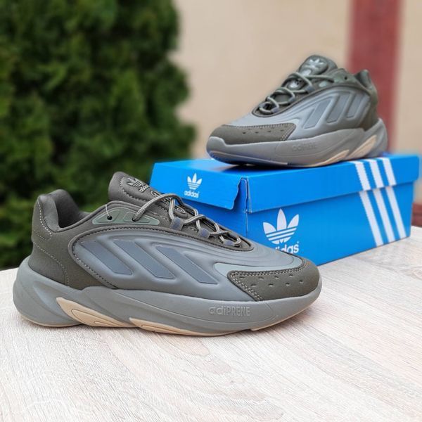 Чоловічі кросівки | Adidas Ozelia | хакі з сірим | замша/текстиль ODR AD10133-41 фото