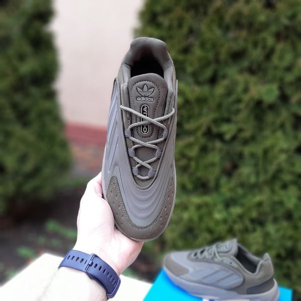 Чоловічі кросівки | Adidas Ozelia | хакі з сірим | замша/текстиль ODR AD10133-41 фото