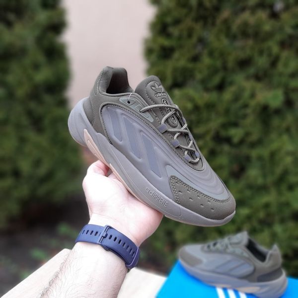 Чоловічі кросівки | Adidas Ozelia | хакі з сірим | замша/текстиль ODR AD10133-41 фото