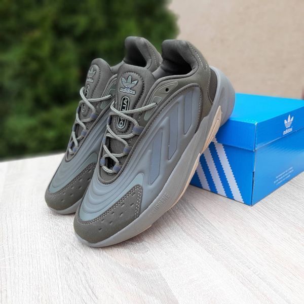 Чоловічі кросівки | Adidas Ozelia | хакі з сірим | замша/текстиль ODR AD10133-41 фото