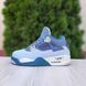 Жіночі високі кросівки | Nike Air Jordan 4 Retro SE 95 Neon High | світло-сірі | шкіра | маломірні ODR NJ20028-36 фото 1