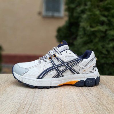 Жіночі кросівки | Asics Gel Kahana 8 | білі з синім та помаранчевим | комбіновані матеріали ODR AS20018-36 фото