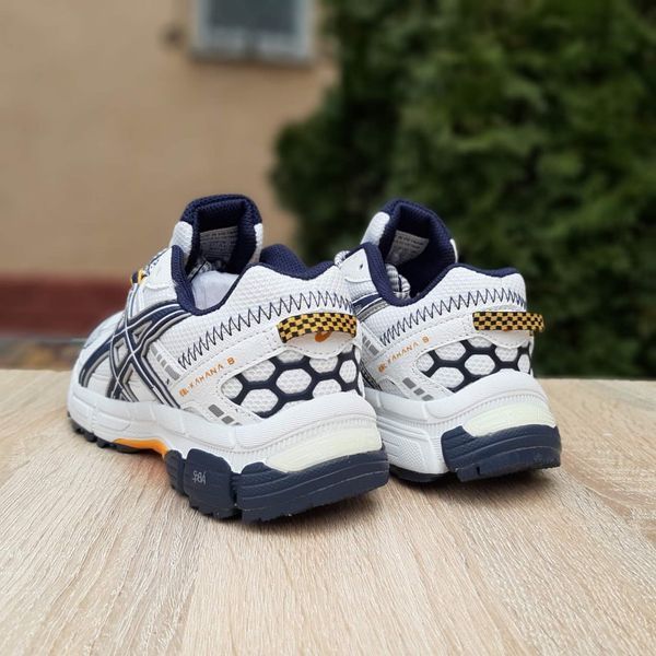 Жіночі кросівки | Asics Gel Kahana 8 | білі з синім та помаранчевим | комбіновані матеріали ODR AS20018-36 фото
