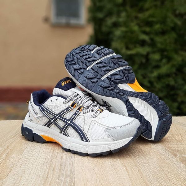 Жіночі кросівки | Asics Gel Kahana 8 | білі з синім та помаранчевим | комбіновані матеріали ODR AS20018-36 фото