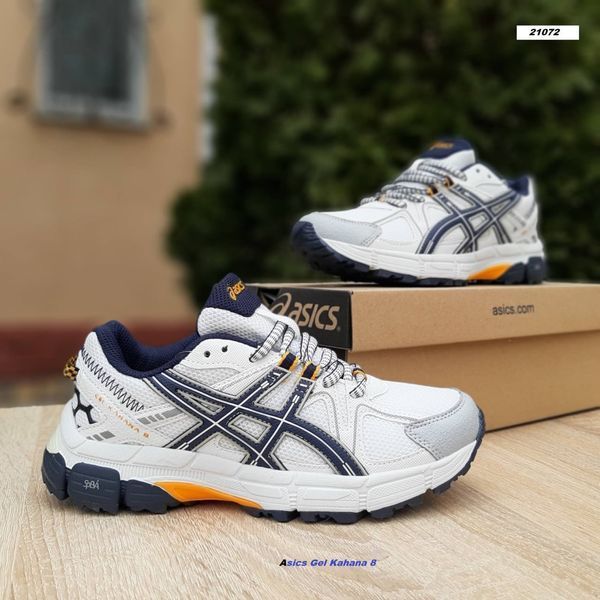 Жіночі кросівки | Asics Gel Kahana 8 | білі з синім та помаранчевим | комбіновані матеріали ODR AS20018-36 фото