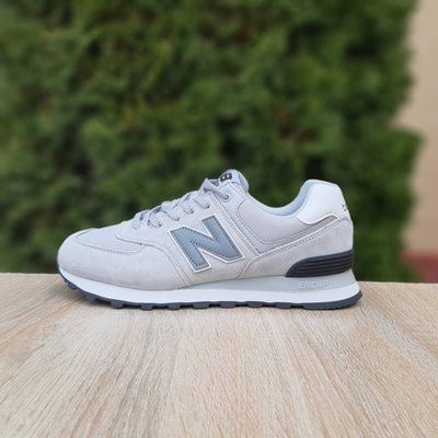 Чоловічі кросівки | New Balance 574 | світло-сірі | замша/сітка/шкіра ODR NB10083-42 фото