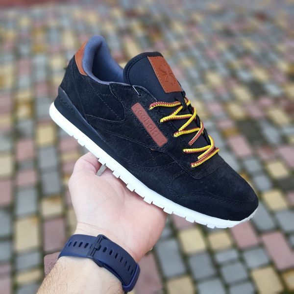 Чоловічі кросівки | Reebok Classic | чорні | замша | маломірні ODR RB10007-41 фото