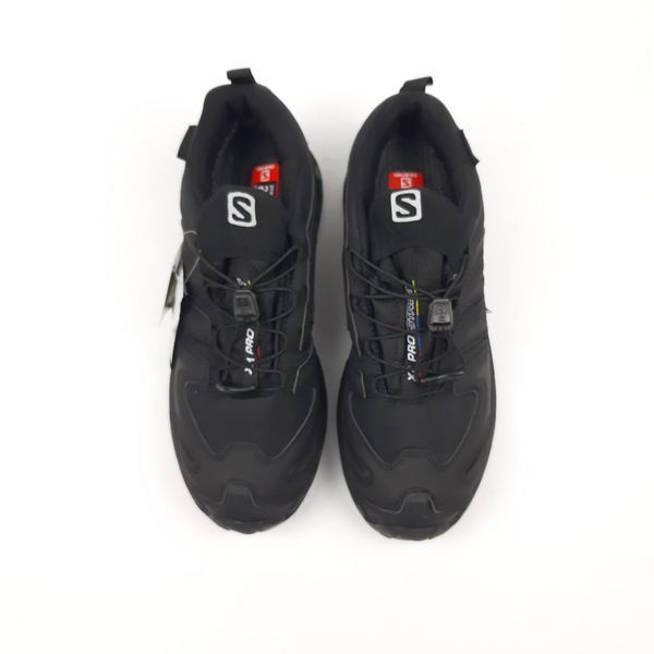 Чоловічі зимові кросівки | Salomon XA Forces Gore-tex Winter | чорні з білим | комбіновані матеріали/гортекс | термо | маломірні ODRW SL10047-41 фото