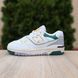 Чоловічі кросівки | New Balance 550 | білі з зеленим | шкіра/замша ODR NB10003-41 фото 1
