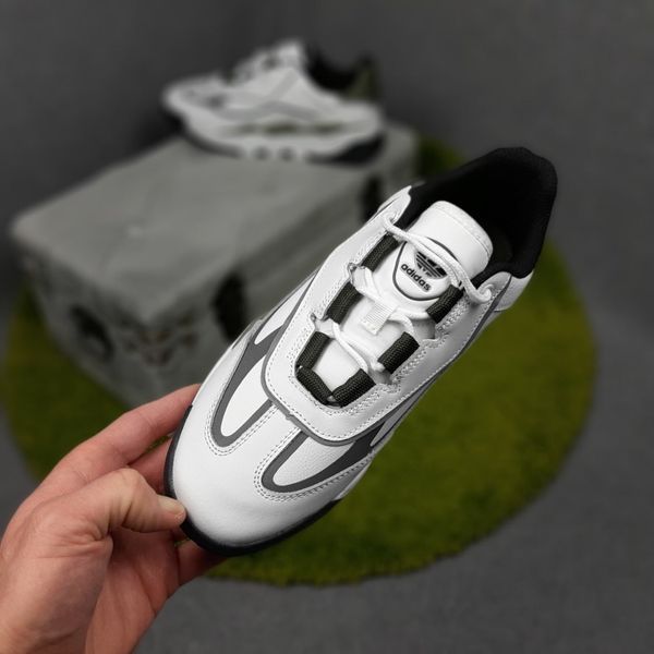 Чоловічі кросівки | Adidas Niteball II | білі/олива | шкіра ODR AD10108-41 фото