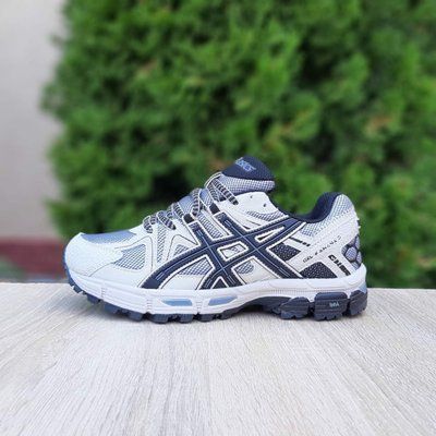 Чоловічі кросівки | Asics Gel Kahana 8 | світло-сірі з чорним | комбіновані матеріали ODR AS10038-41 фото