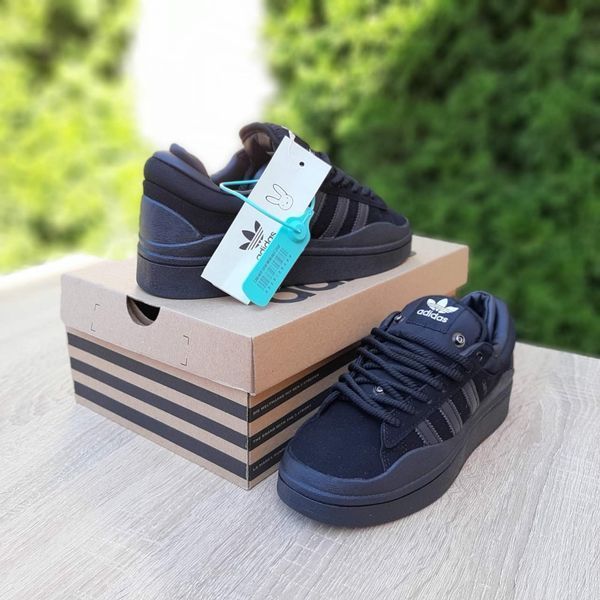 Жіночі кросівки | Adidas Campus Bad Bunny | чорні | замша ODR AD20038-36 фото