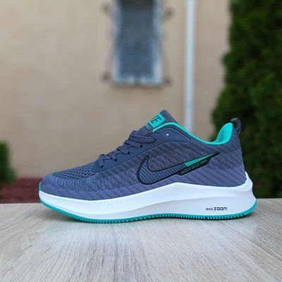 Жіночі кросівки | Nike Flyknit Lunar 3 | сірі з зеленим на білій | текстиль ODR NK20091-36 фото