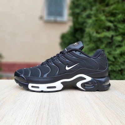 Чоловічі кросівки | Nike Air Max Plus TN | чорні з білим | комбіновані матеріали ODR NK10059-41 фото