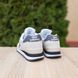 Чоловічі кросівки | New Balance 574 | світло-сірі з чорним | замша/сітка | маломірні ODR NB10097-42 фото 6
