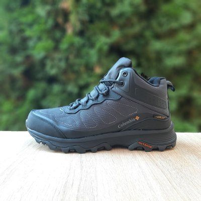 Чоловічі зимові високі кросівки | Columbia Gore-tex Winter | сірі | комбіновані матеріали/гортекс | хутро | маломірні ODRW CO10038-41 фото