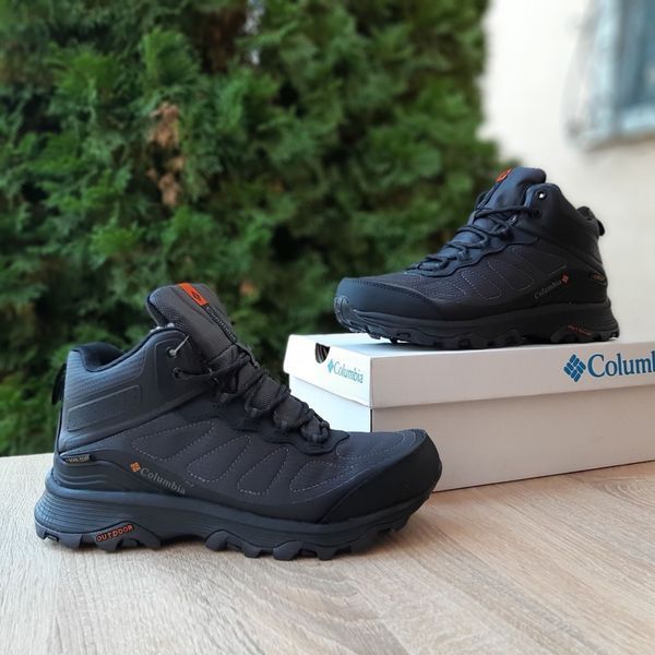 Чоловічі зимові високі кросівки | Columbia Gore-tex Winter | сірі | комбіновані матеріали/гортекс | хутро | маломірні ODRW CO10038-41 фото